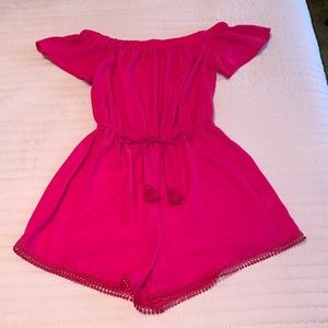 Hot Pink Romper